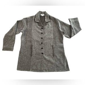 Rose Parks Brown Coat Blazer Lightweight Unlined Vintage Look Size M